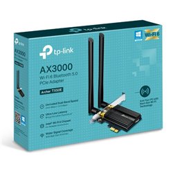 ADAPTADOR INALAMBRICO PCIe TP-LINK ARCHER TX50E WI-FI 6 AX3000 BLUETOOTH 5.0 COMPATIBLE SOLO CON Windows10 (64bit)