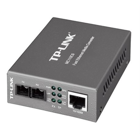 CONVERTIDOR MULTIMEDIA MODO INDIVIDUAL TP-LINK 10/100Mbps COMPATIBLE ESTANDARES 802.3u 10/100 Base-TX  100Base-FX
