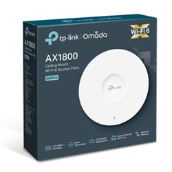 ACCESS POINT TP-LINK P/INTERIOR WI-FI 6 EAP610 V2 AX1800 MU-MIMO 1 PTO gigabit PoE+ 802.3at Omada Mesh DISEÑO SLIM