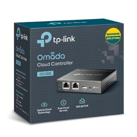 CONTROLADOR CLOUD OMADA OC200. GESTION CENTRALIZADA PARA REDES WI-FI. PoE (802.3af/802.3at). PTO USB AUTO BACK-UP