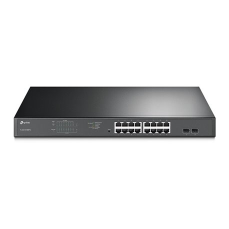 SWITCH TP-LINK JETSTREAM TL-SG1218MPE 16 PTOS RJ45 GIGABIT POE+  MAX 192W 2 PTOS SFP Y 2 PTOS RJ45 GIGABIT NON-POE