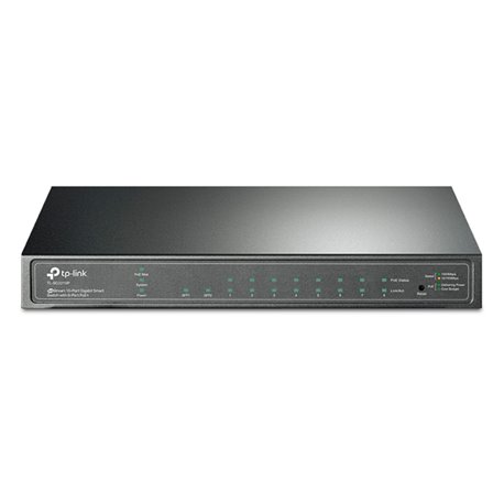 SWITCH SMART JETSTREAM TP-LINK TL-SG2210P v3.20 8 PUERTOS POE (IEEE 802.3af MAX 61W) + 2 RANURAS SFP 1000Mbps