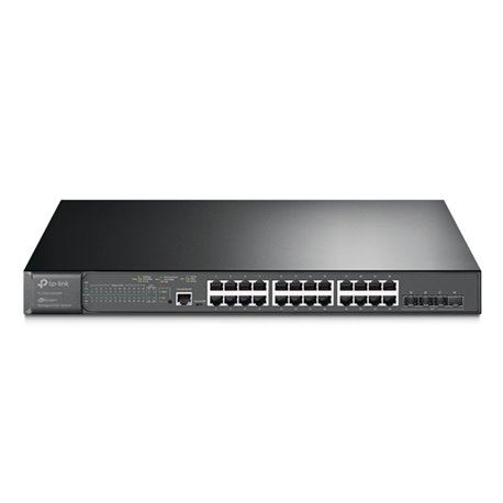 SWITCH JETSTREAM ADMINISTRABLE L2+ TP-LINK TL-SG3428XMP 24 PTOS GIGABIT PoE 802.3at/af+ 384W MAX 4 PTOS 10Gbps SFP+