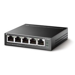 SWITCH TP-LINK TL-SG1005LP DE ESCRITORIO 5 PUERTOS GIGABIT CON 4 PTOS PoE+ (802.3af/at  MAX. 40W) NO ADMINISTRABLE