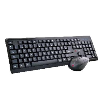 KIT TECLADO Y MOUSE INALAMBRICO TECHZONE ESTANDAR NANO USB