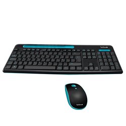 TECLADO TECHZONE INALAMBRICO CON SOPORTE PARA DISPOSITIVO MOVIL HASTA 9 PULG