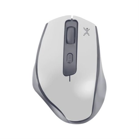 MOUSE PERFECT CHOICE CLAYMORE INALAMBRICO ERGONOMICO RECARGABLE MODO DUAL 2.4GHZ BLUETOOTH  USB GRIS