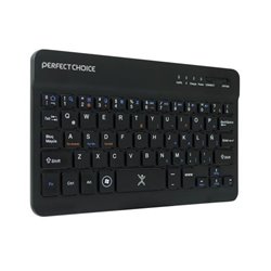 TECLADO MINI PERFECT CHOICE INALAMBRICO BLUETOOTH 3.5HR 10M