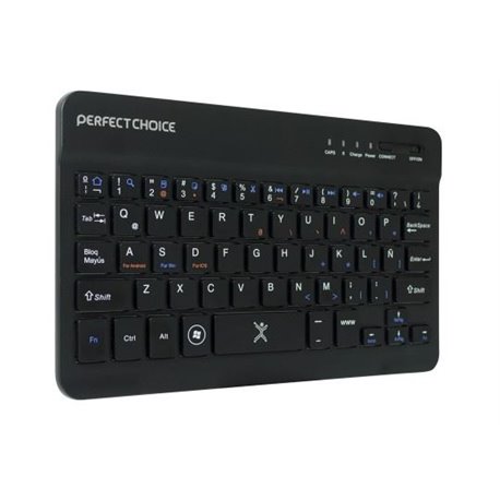 TECLADO MINI PERFECT CHOICE INALAMBRICO BLUETOOTH 3.5HR 10M