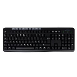 TECLADO ACTECK T300 USB MULTIMEDIA NEGRO AC-929806