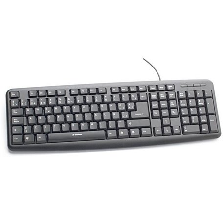 TECLADO VERBATIM ALAMBRICO BRAVO VB98121 NEGRO