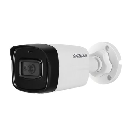 DAHUA HFW1801TL-A - CAMARA BULLET 4K CON AUDIO INTEGRADO / LENTE DE2.8MM /IR DE 80 MTS/ WDR REAL/ SOPORTE CVI/TVI/AHD y CVBS / I