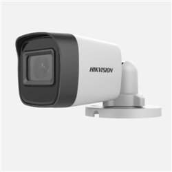 HIKVISION CAMARA BULLET TURBOHD 5 MEGAPIXELES  LENTE 2.8 MM  MICROFONO INTEGRADO AUDIO POR COAXITRO  / 30 MTS IR EXIR / EXTERIOR