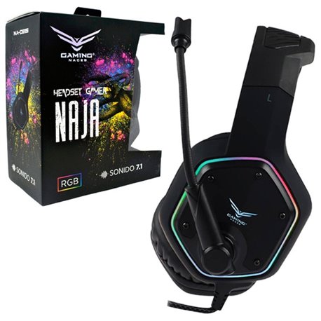 AUDIFONO NACEB  GAMER  7.1 RGB NAJA USB