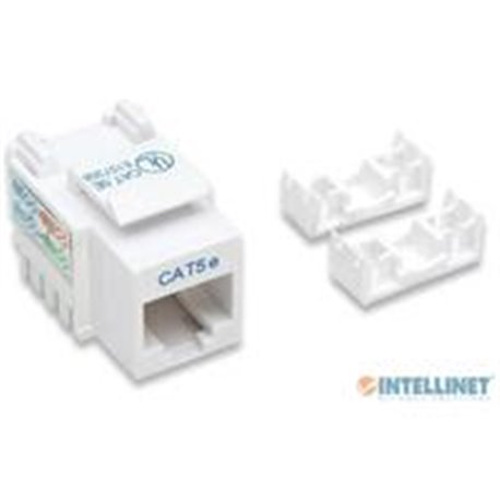 JACK RJ45 CAT5E INTELLINET UTP KEYSTONE DE IMPACTO BLANCO