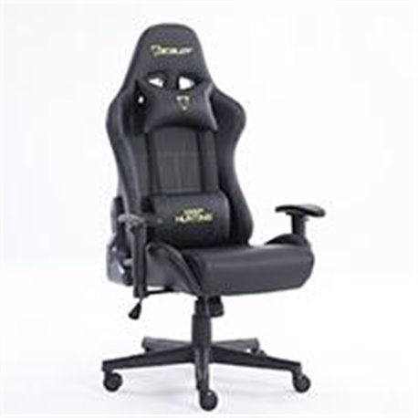 SILLA GAMER OCELOT/ COLOR NEGRO / BASE AJUSTABLE Y DE PLASTICO / DESCANSA BRAZOS AJUSTABLES / ANGULO DE INCLINACION 155 GRADOS/ 