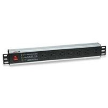 PDU BARRA MULTICONTACTOS 7 SALIDAS INTELLINET SUPRESOR PROTECCION DE SOBREVOLTAJE MONTAJE RACK