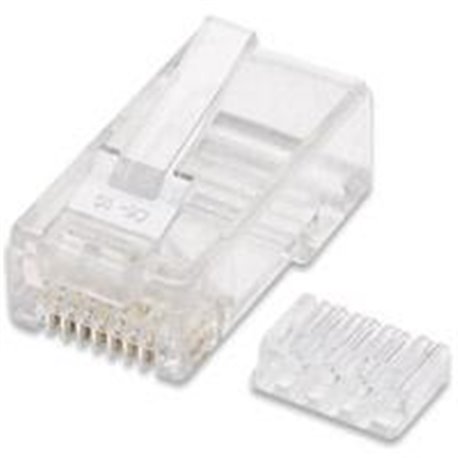 PLUG MODULAR RJ45 INTELLINET UTP CAT6 SOLIDO BOTE CON 100 PIEZAS
