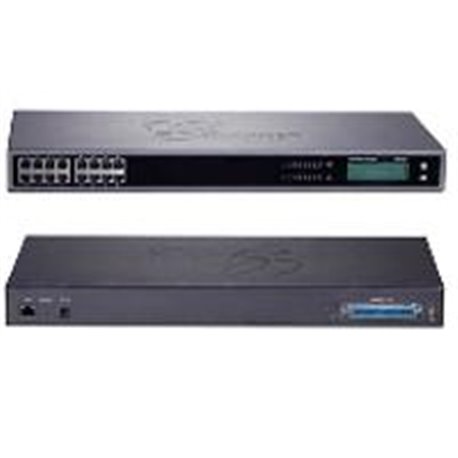 ADAPTADOR GATEWAY GRANDSTREAM ATA DE 16 PUERTOS FXS 1 PUERTO TELCO DE 50 PINS P/MONTAJE EN RACK