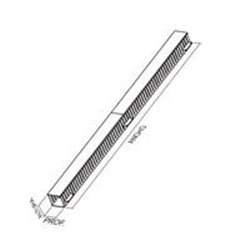 ORGANIZADOR NORTH SYSTEM DE CABLES VERTICAL SENCILLO PARA RACK DE 7 PIES DUCTO 4 PULG X4 PULG  COLOR NEGRO LISO