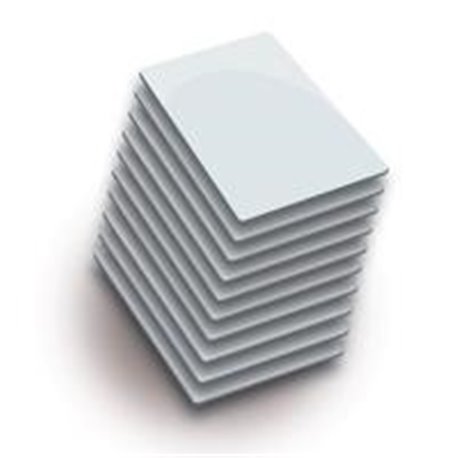 PAQUETE DE 10 TARJETAS ZKTECO IDCARD NN - TK4100 - MODELO A16060011 / SIN FOLIO IMPRESO / ULTRA DELGADAS DE 0.88 MM DE GROSOR / 