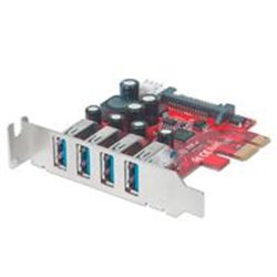 TARJETA USB V3 PCI EXPRESS 4 PTOS CORTO-BRACKET MANHATTAN