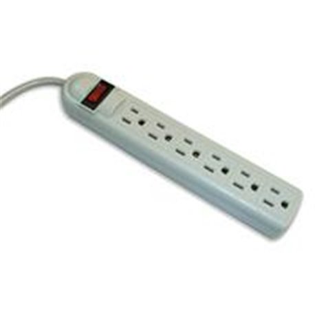 SUPRESOR DE PICOS 90J, 6 CONTACTOS, RESET SWITCH, CABLE DE 45 CM CALIBRE 16 AWG