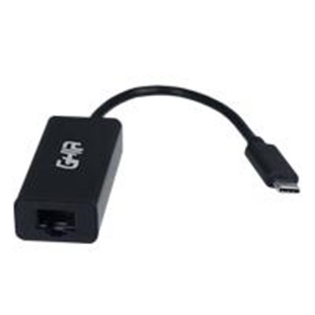 ADAPTADOR GHIA TARJETA DE RED EXTERNA ALTA VELOCIDAD USB 3.1 TIPO C A RED ETHERNET RJ45 1GBPS
