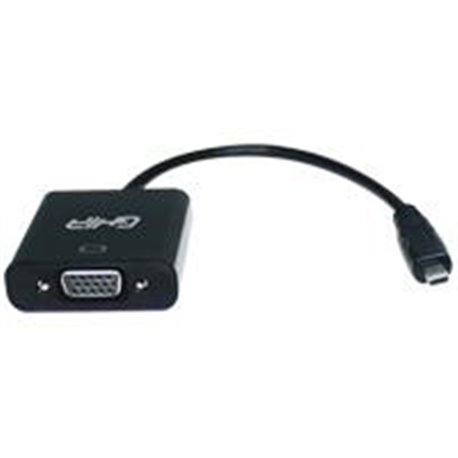 ADAPTADOR GHIA CONVERSOR DE VIDEO MICRO HDMI MACHO A VGA HEMBRA
