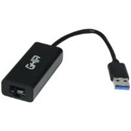 ADAPTADOR GHIA TARJETA DE RED EXTERNA GIGABIT ALTA VELOCIDAD USB 3.0 A RED ETHERNET RJ45 1GBPS