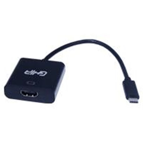 ADAPTADOR GHIA USB 3.1 TIPO C MACHO A HDMI HEMBRA / SALIDA DE VIDEO 4K