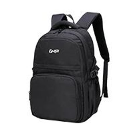MOCHILA GHIA DE 15.6 PULGADAS COLOR NEGRO / 6 COMPARTIMIENTOS