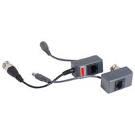 PAR DE TRANSCEPTORES GHIA VIDEO BALUN TRANSMITE ENERGIA Y VIDEO AHD /CVBS/CVI/TVI / CON EXTENSION / DISTANCIA DE HASTA 350 MTS A