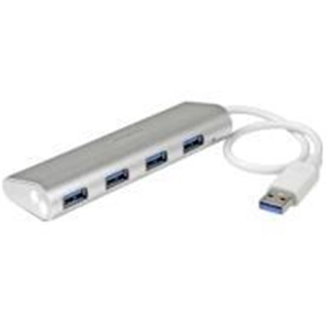 CONCENTRADOR PORTáTIL USB 3.0 DE 4 PUERTOS - HUB DE ALUMINIO CON CABLE INCORPORADO - STARTECH.COM MOD. ST43004UA