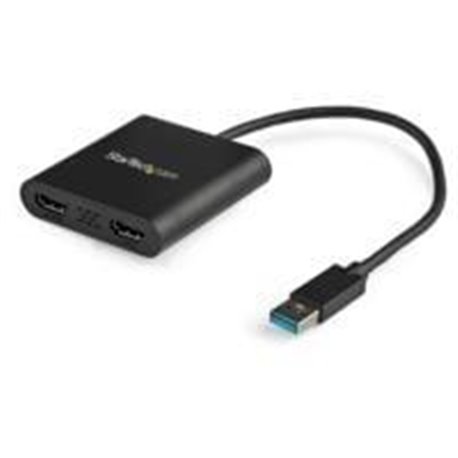 ADAPTADOR DE VIDEO EXTERNO USB 3.0 A 2 PUERTOS HDMI 4K PARA 2 PANTALLAS - STARTECH.COM MOD. USB32HD2