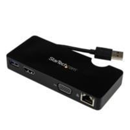 REPLICADOR DE PUERTOS USB 3.0 DE VIAJES CON HDMI O VGA - DOCKING STATION PARA LAPTOP - STARTECH.COM MOD. USB3SMDOCKHV