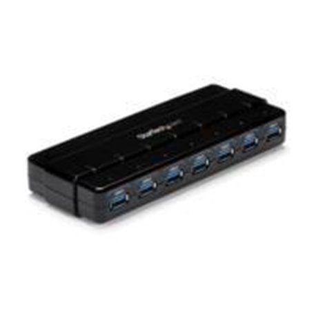 CONCENTRADOR USB 3.0 DE 7 PUERTOS - HUB DE ESCRITORIO CON ADAPTADOR DE ALIMENTACIÓN - COLOR NEGRO - STARTECH.COM MOD. ST7300USB3
