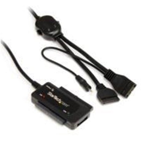ADAPTADOR COMBO SATA IDE A USB 2.0 PARA DISCO DURO Y SSD CON ALIMENTACIÓN - SATA - IDE - LP4 - USB A - STARTECH.COM MOD. USB2SAT