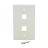 PLACA DE PARED DE 2 SALIDAS RJ45 - COLOR BLANCO - STARTECH.COM MOD. PLATE2WH