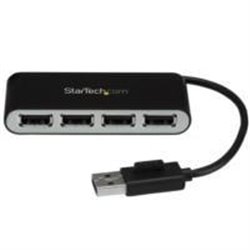 CONCENTRADOR USB 2.0 DE 4 PUERTOS CON CABLE INTEGRADO - HUB PORTáTIL USB 2.0 DE 4 PUERTOS ALIMENTADO POR EL BUS - STARTECH.COM M
