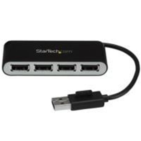 CONCENTRADOR USB 2.0 DE 4 PUERTOS CON CABLE INTEGRADO - HUB PORTáTIL USB 2.0 DE 4 PUERTOS ALIMENTADO POR EL BUS - STARTECH.COM M