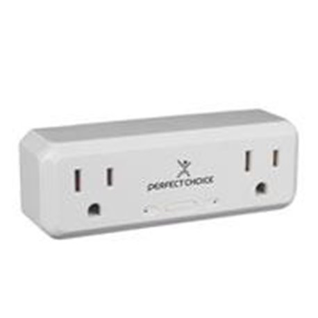 CONECTOR INTELIGENTE DOBLE IOT PERFECT CHOICE BLANCO