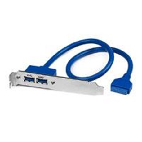 BRACKET DE  2 PUERTOS USB 3.0 SUPERSPEED CON CONEXIóN A TARJETA MADRE - 2X USB 3.0 A HEMBRA - IDC 20 PINES HEMBRA - STARTECH.COM