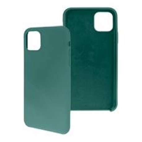 FUNDA GHIA DE SILICON COLOR VERDE CON MICA PARA IPHONE 11 PRO MAX
