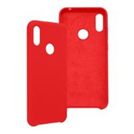 FUNDA GHIA DE  SILICON COLOR ROJO CON MICA PARA HUAWEI Y6 2019