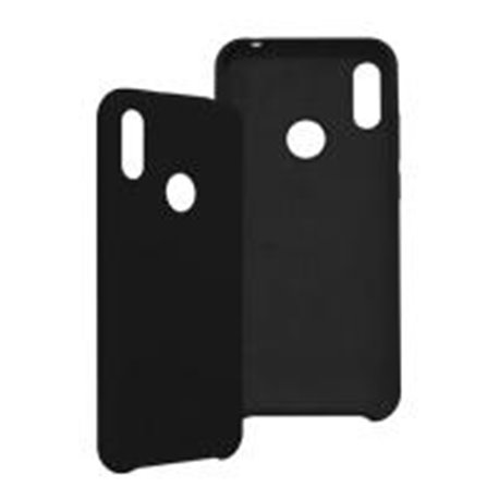 FUNDA GHIA DE  SILICON COLOR NEGRO CON MICA PARA HUAWEI Y6 2019