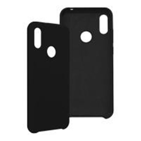 FUNDA GHIA DE  SILICON COLOR NEGRO CON MICA PARA HUAWEI Y6S