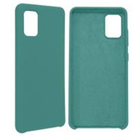 FUNDA GHIA DE SILICON COLOR VERDE CON MICA PARA SAMSUNG A51S
