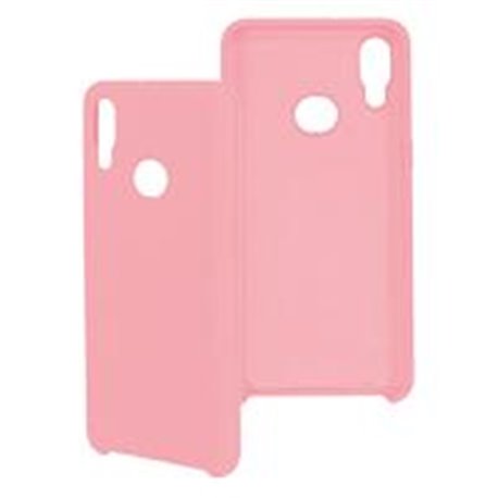 FUNDA GHIA DE SILICON COLOR ROSA CON MICA PARA SAMSUNG A10S