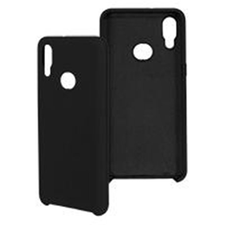 FUNDA GHIA DE SILICON COLOR NEGRO CON MICA PARA SAMSUNG A10S